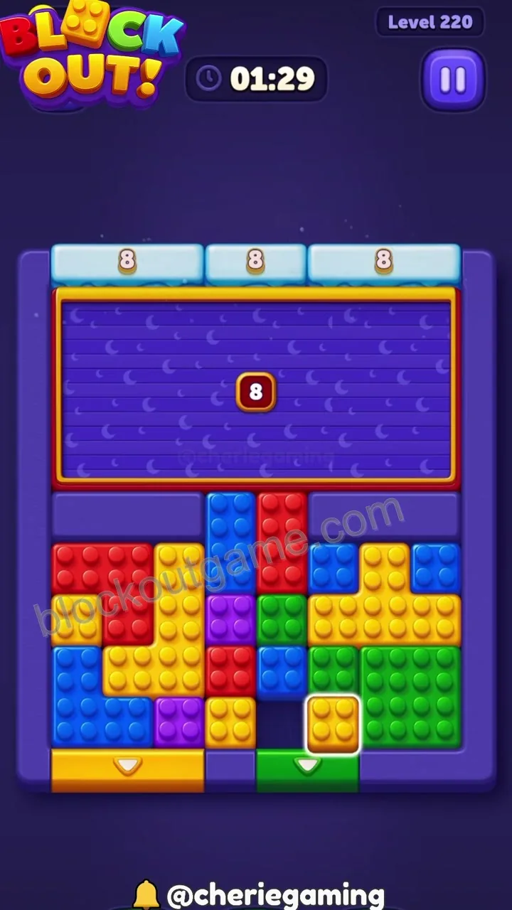 Block Out Level 220 step 2