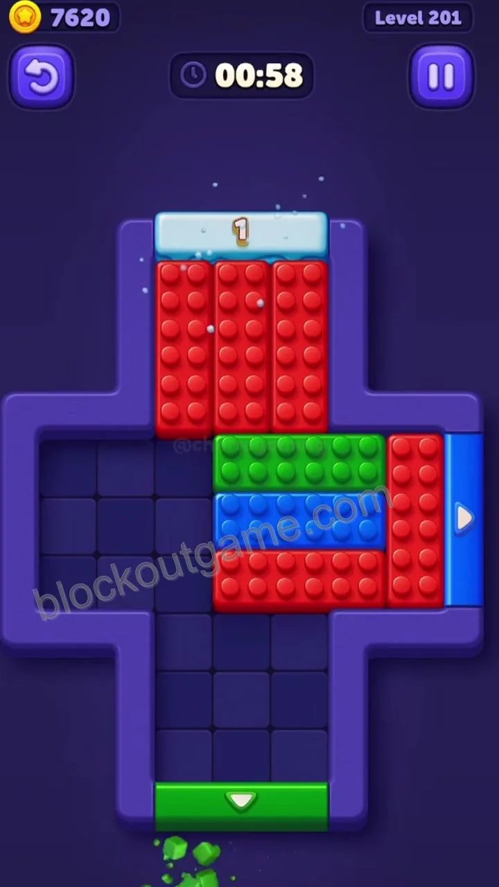 Block Out Level 201 step 5