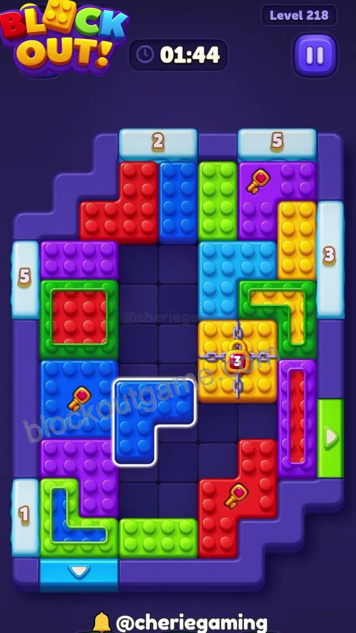 Block Out Level 218 step 2