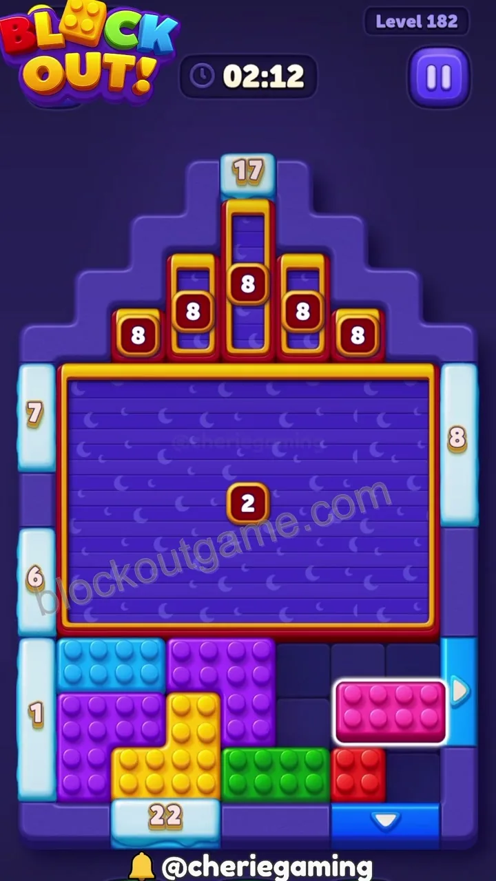 Block Out Level 182 step 2