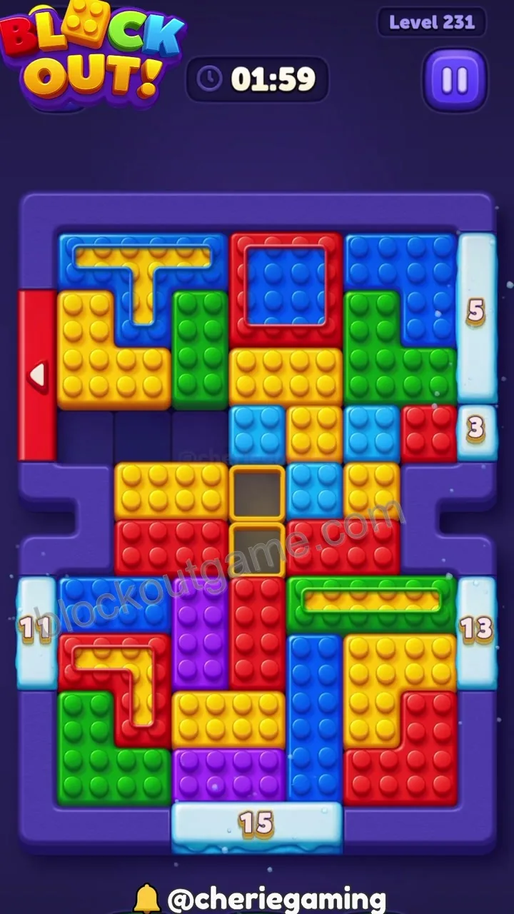 Block Out Level 231 step 2