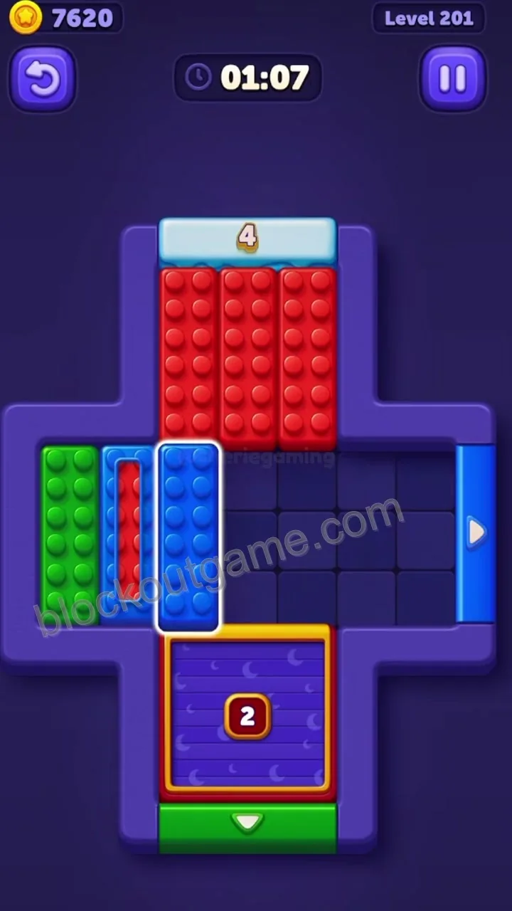 Block Out Level 201 step 3