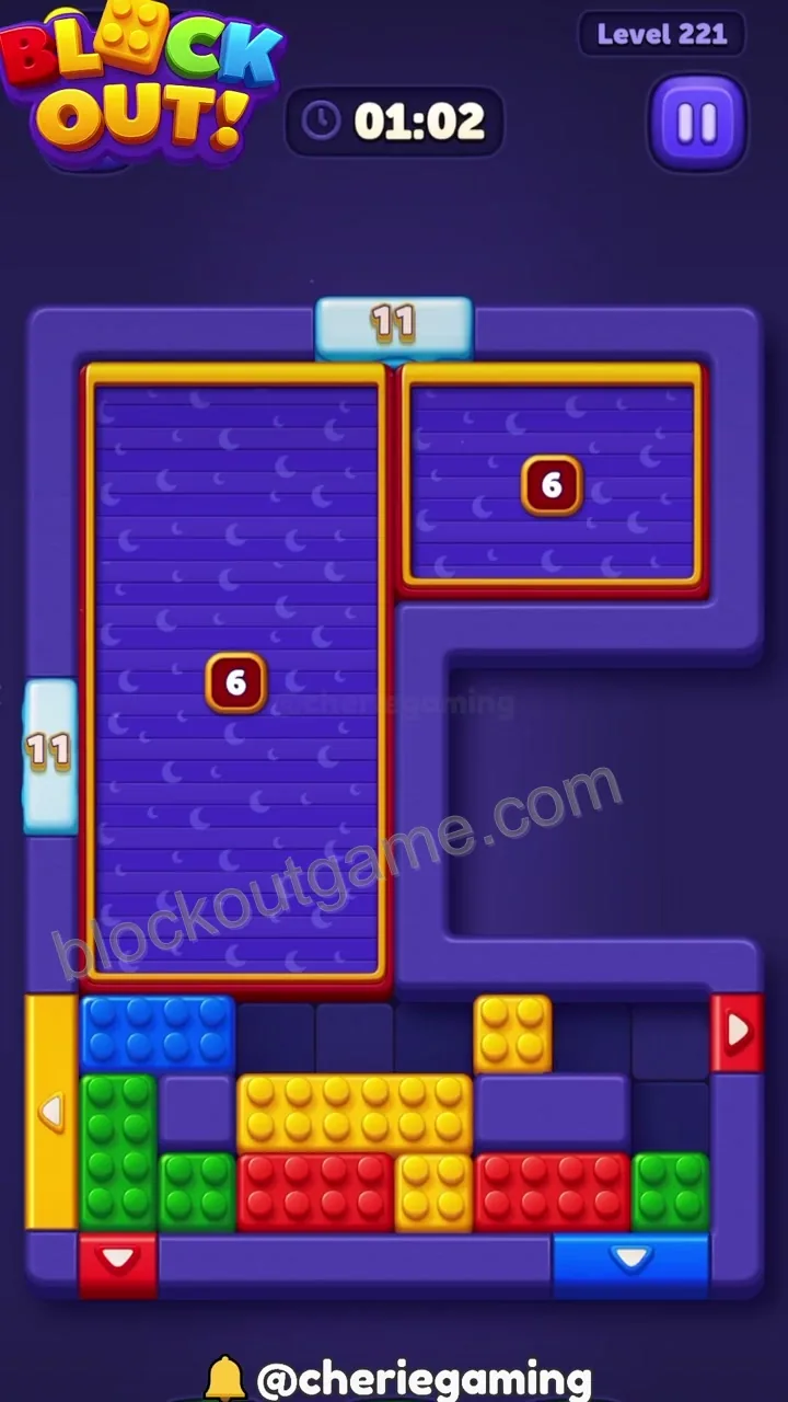 Block Out Level 221 step 5