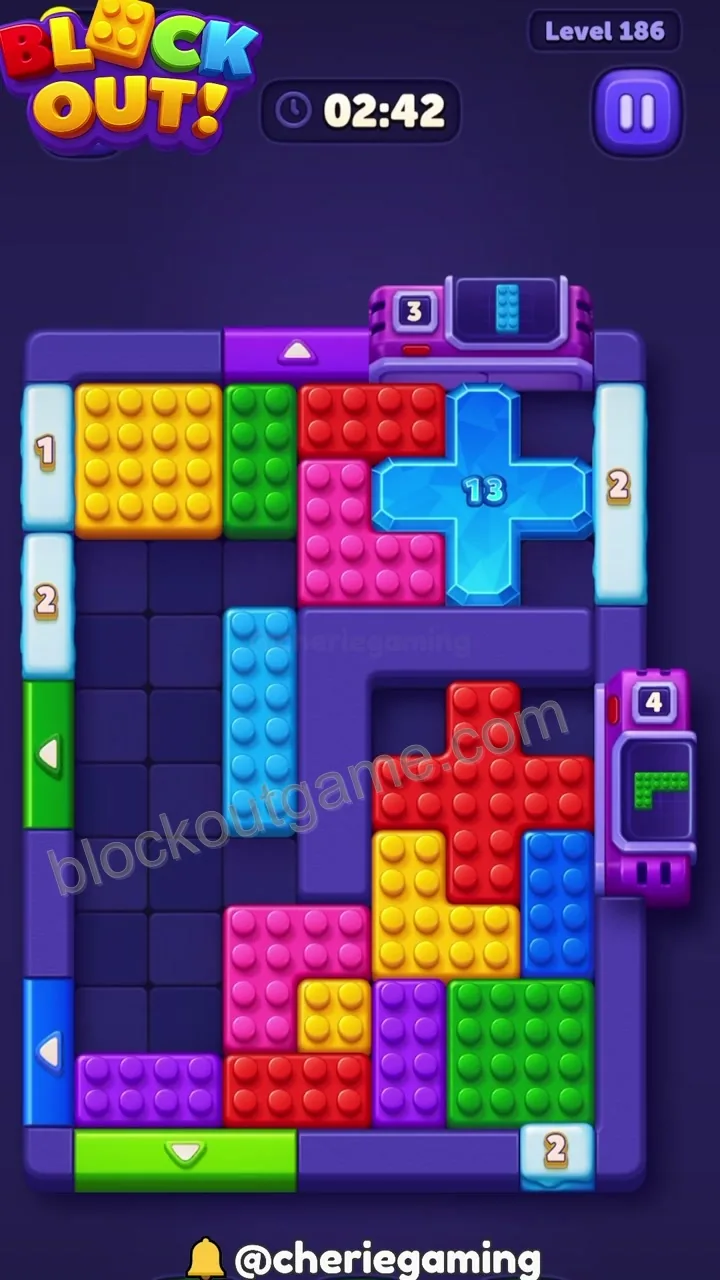 Block Out Level 186 step 4
