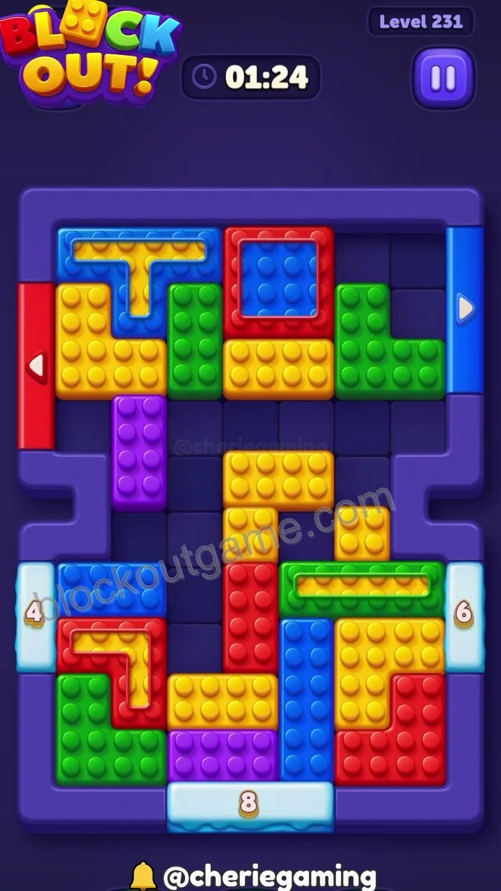 Block Out Level 231 step 6