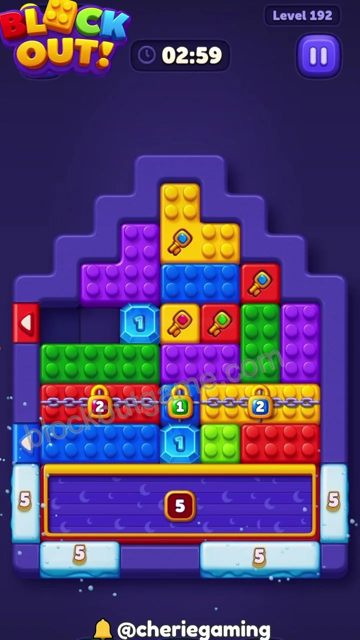 Block Out Level 192 step 2