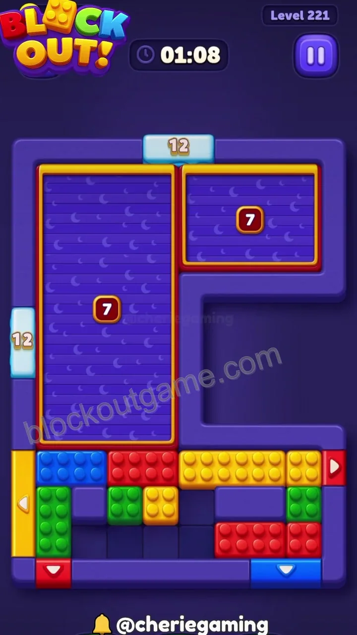 Block Out Level 221 step 4