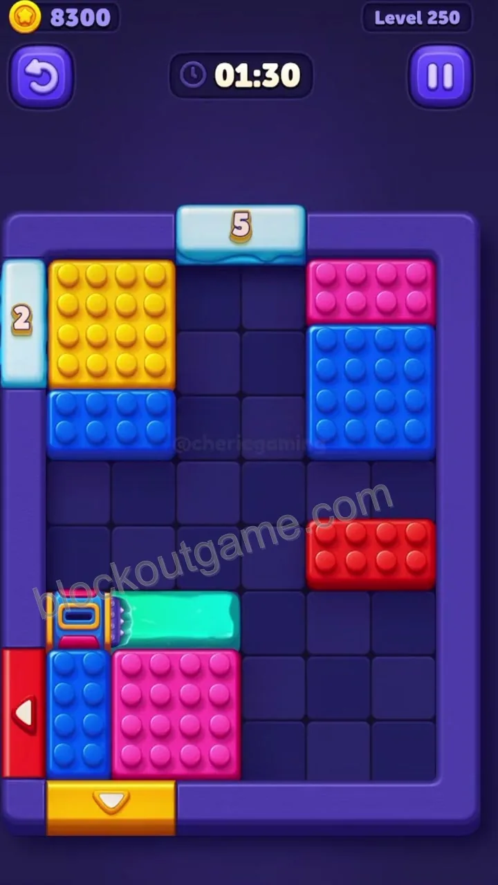 Block Out Level 250 step 5