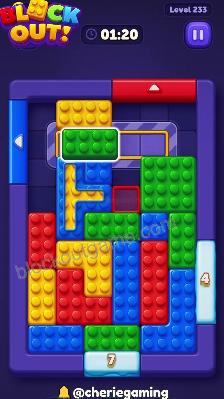 Block Out Level 233 step 3