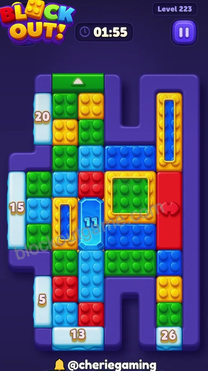 Block Out Level 223 walkthrough preview