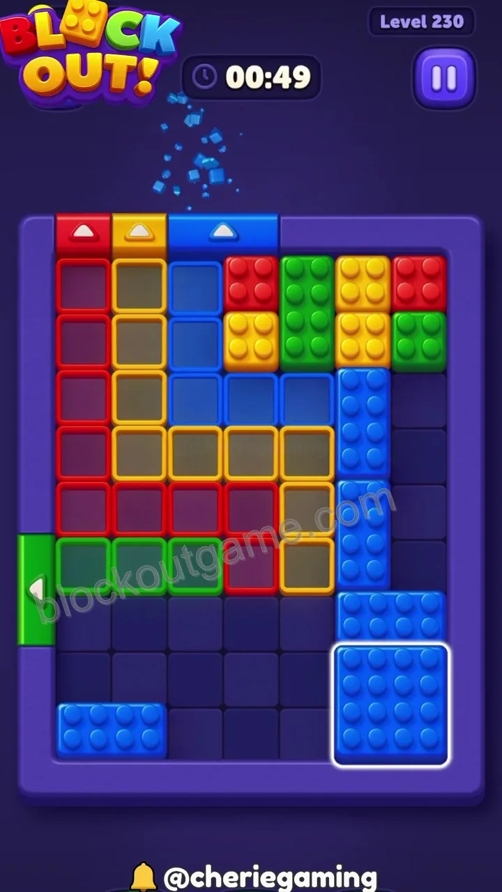 Block Out Level 230 step 7