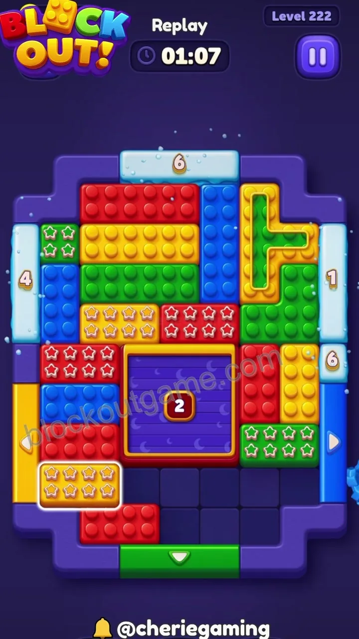 Block Out Level 222 step 7