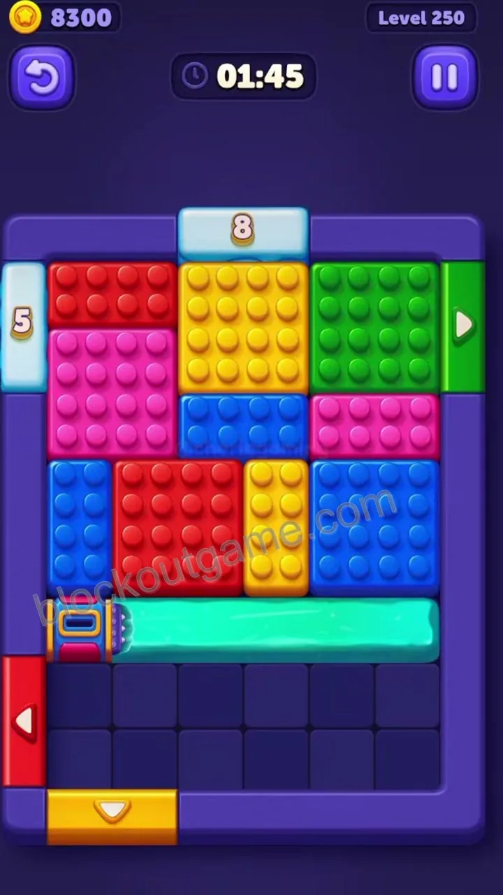 Block Out Level 250 walkthrough preview