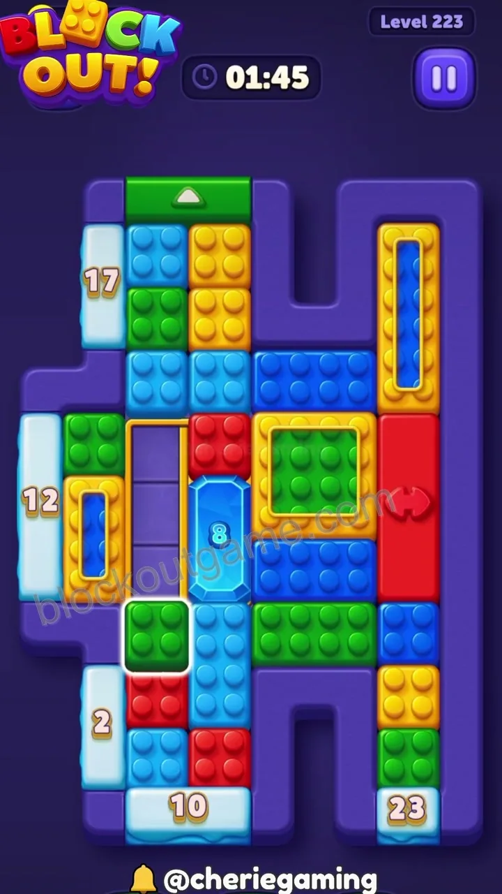 Block Out Level 223 step 3