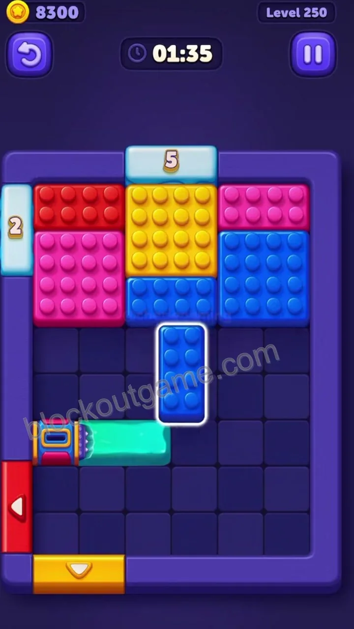 Block Out Level 250 step 4