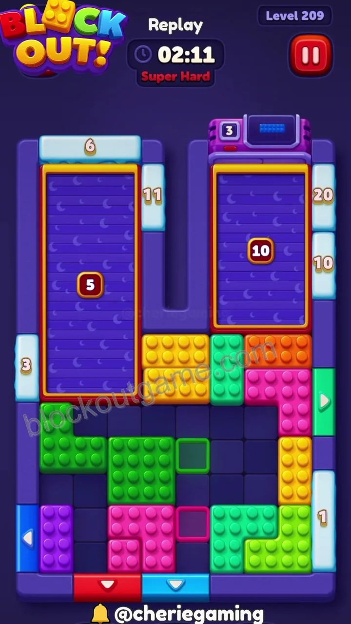 Block Out Level 209 step 7