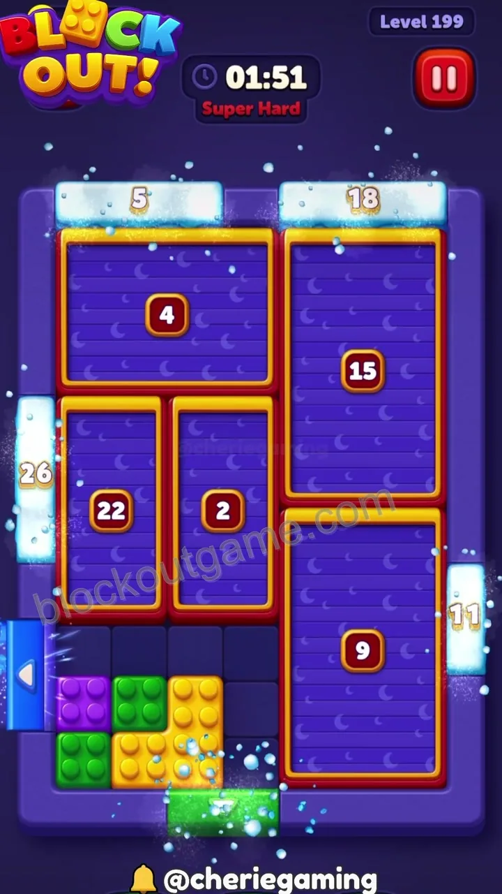 Block Out Level 199 step 3