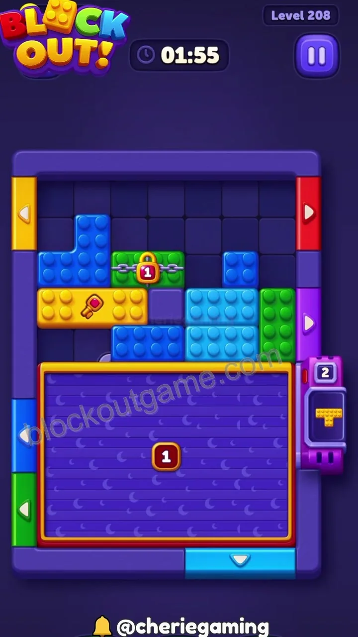 Block Out Level 208 step 7