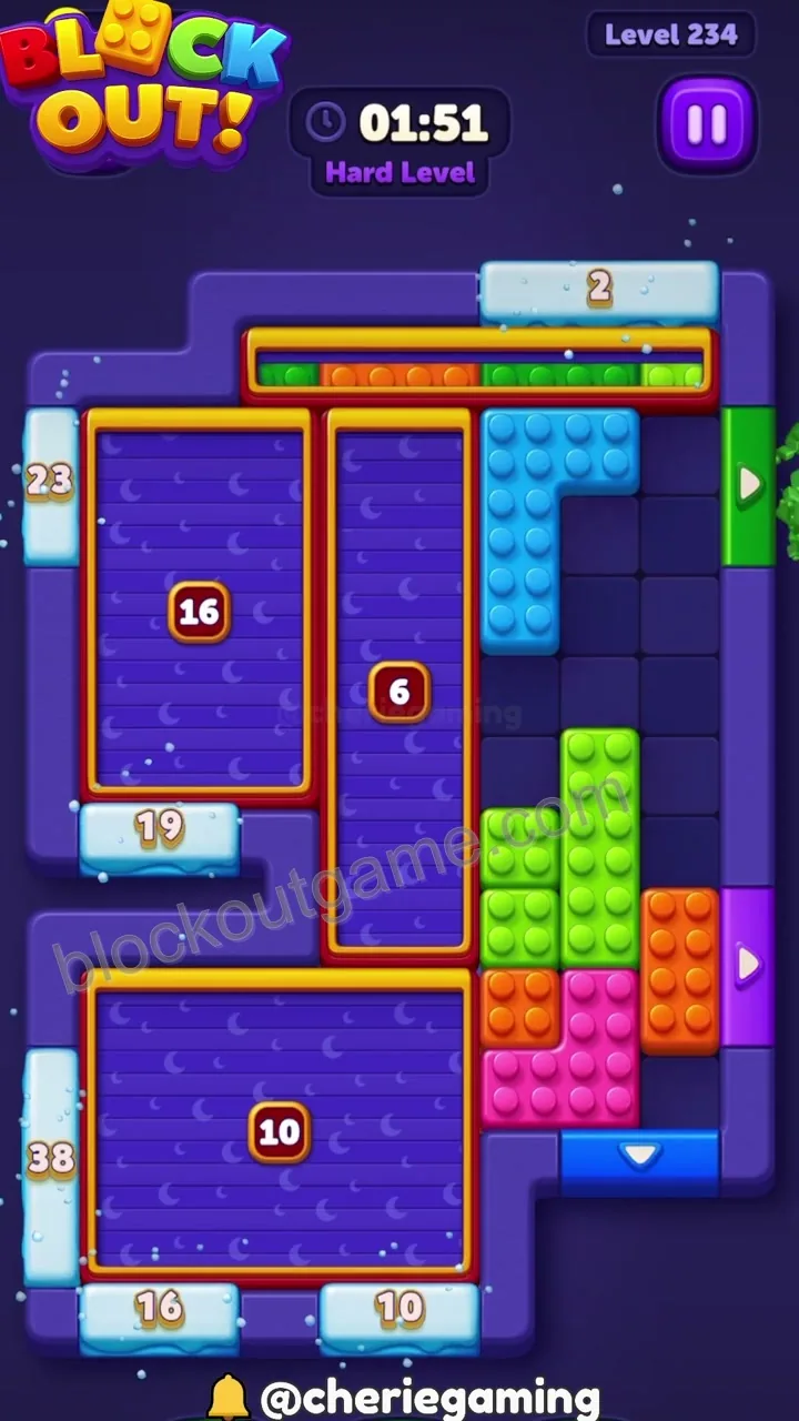 Block Out Level 234 step 5