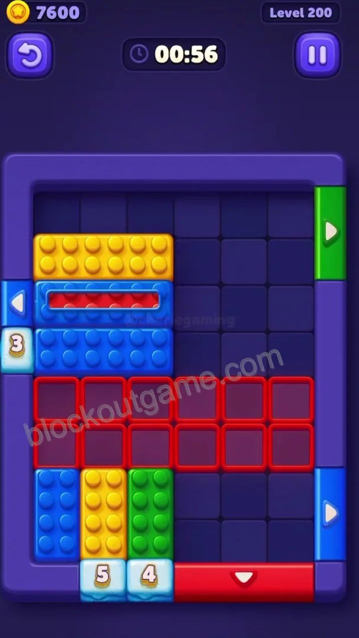 Block Out Level 200 step 6