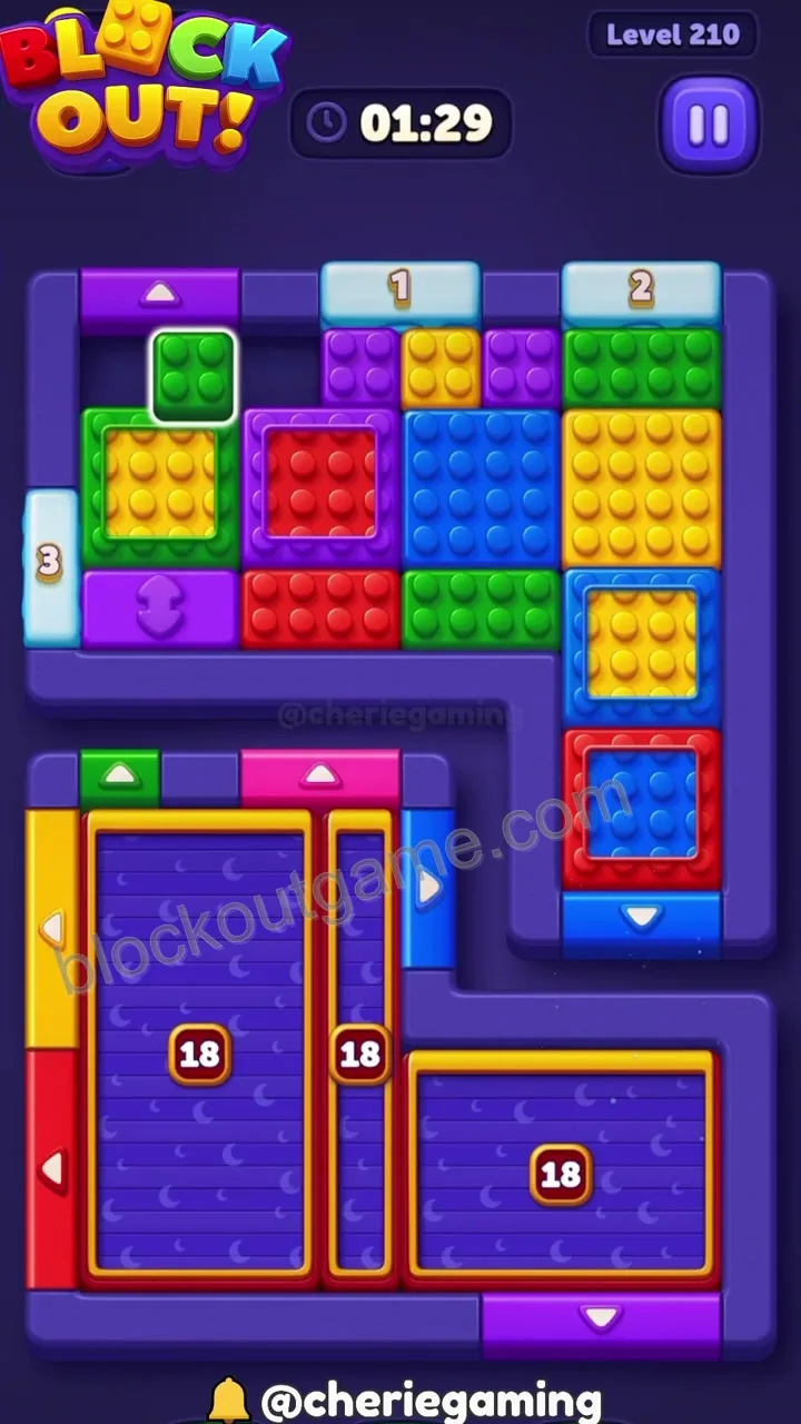 Block Out Level 210 step 2