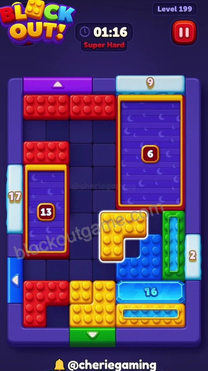 Block Out Level 199 step 6
