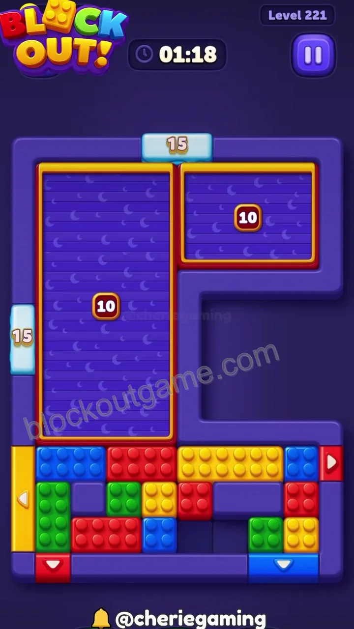 Block Out Level 221 step 2