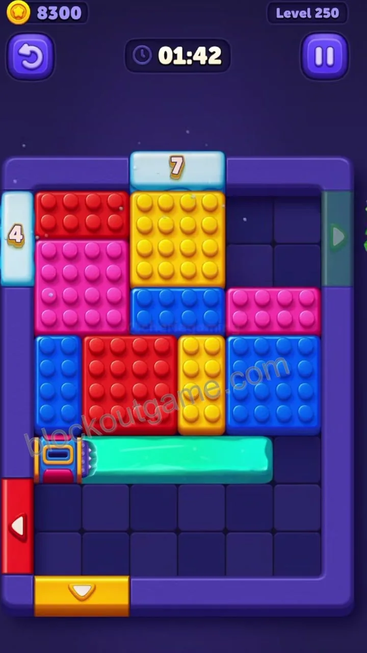 Block Out Level 250 step 2