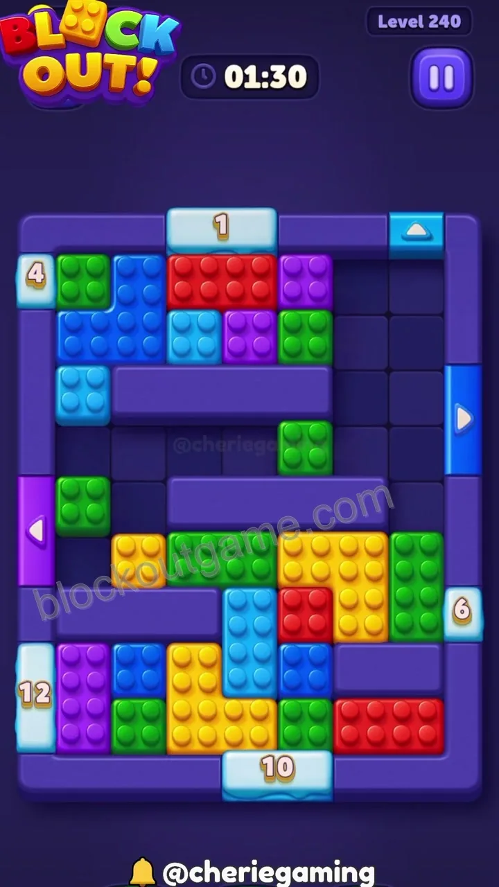 Block Out Level 240 step 5