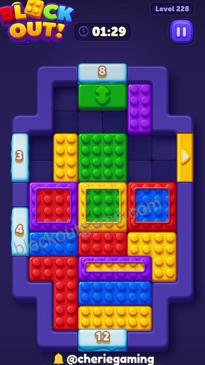 Block Out Level 228 step 2