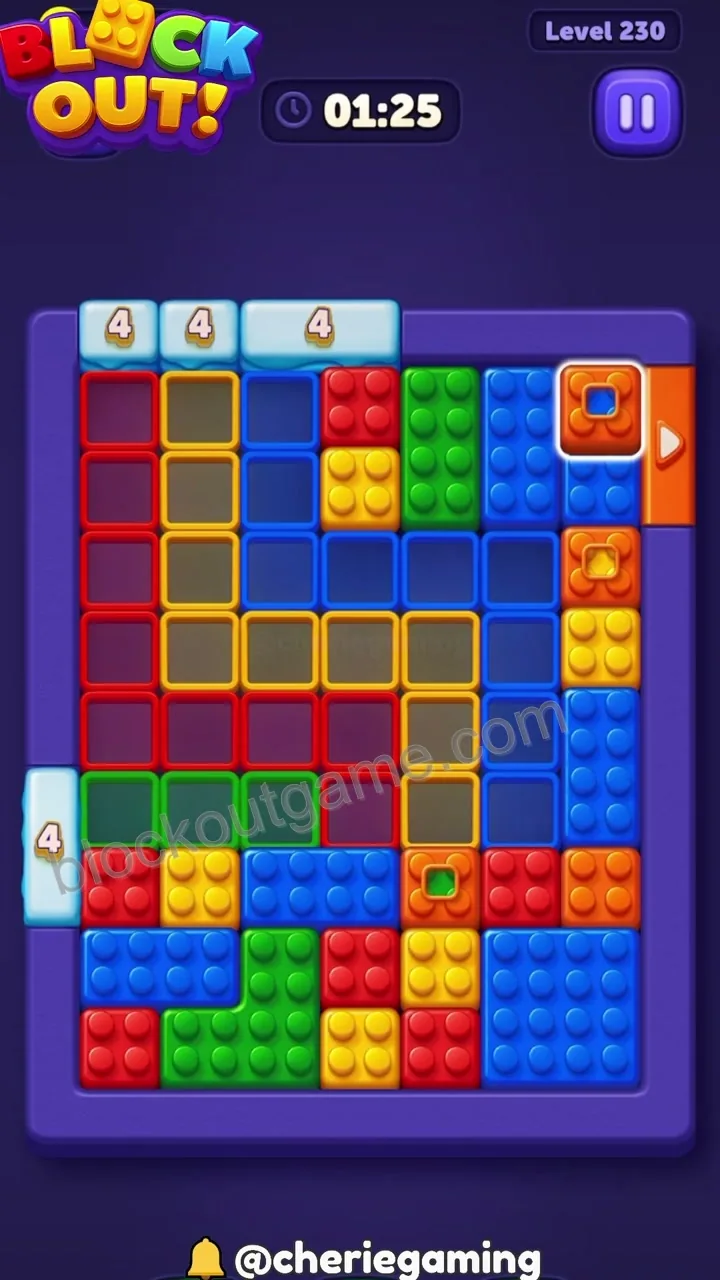 Block Out Level 230 step 2
