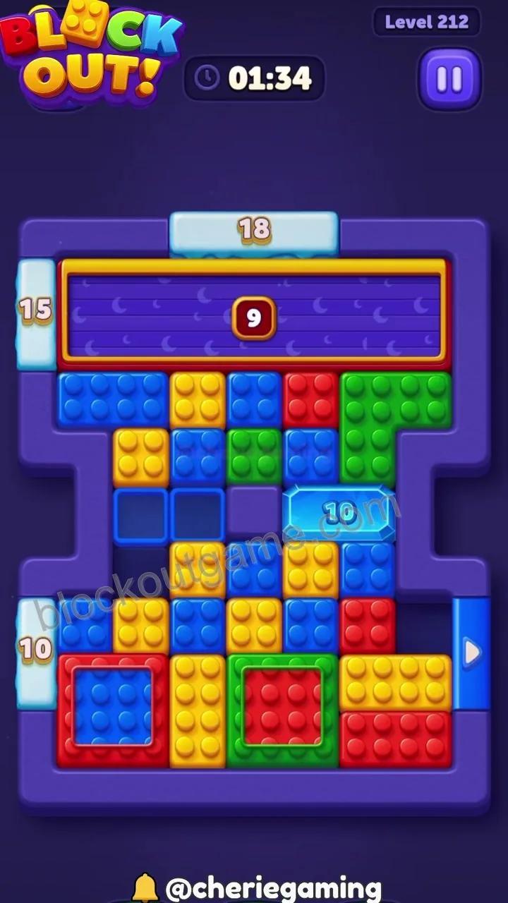 Block Out Level 212 step 2