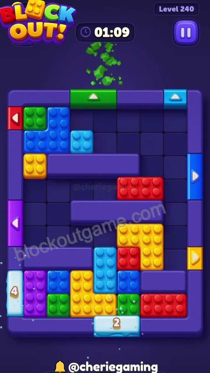 Block Out Level 240 step 7