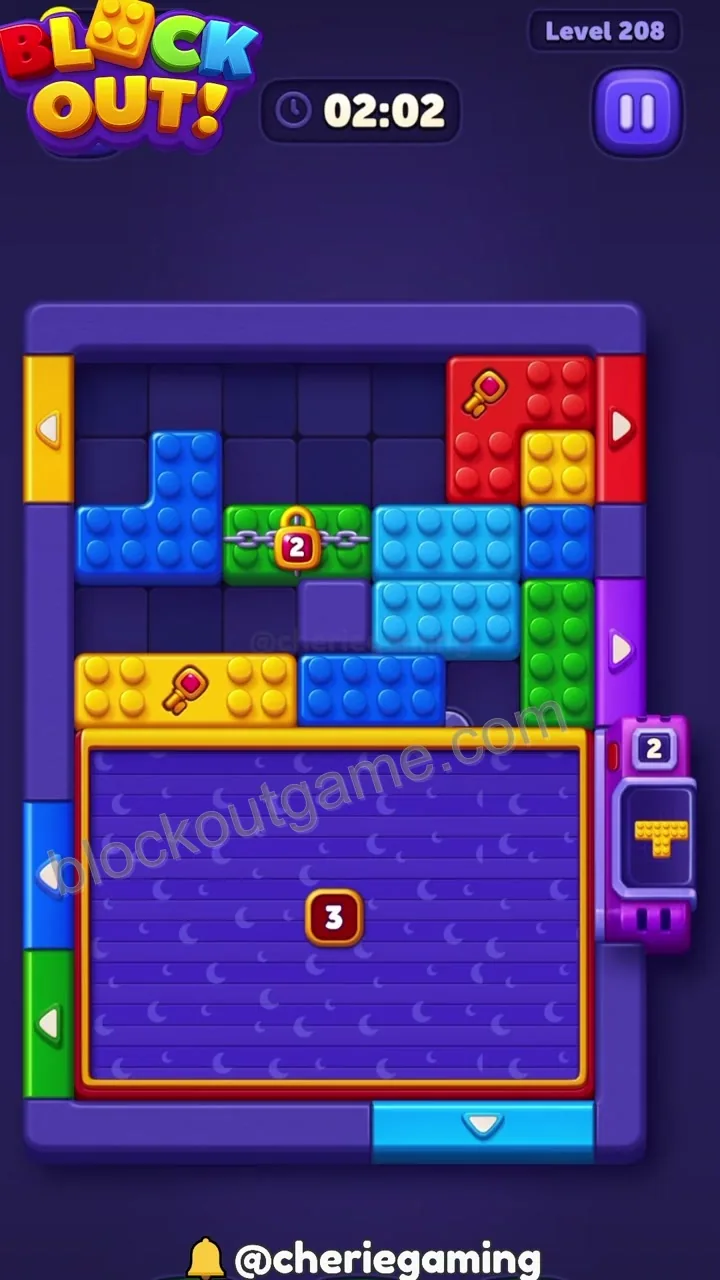 Block Out Level 208 step 6