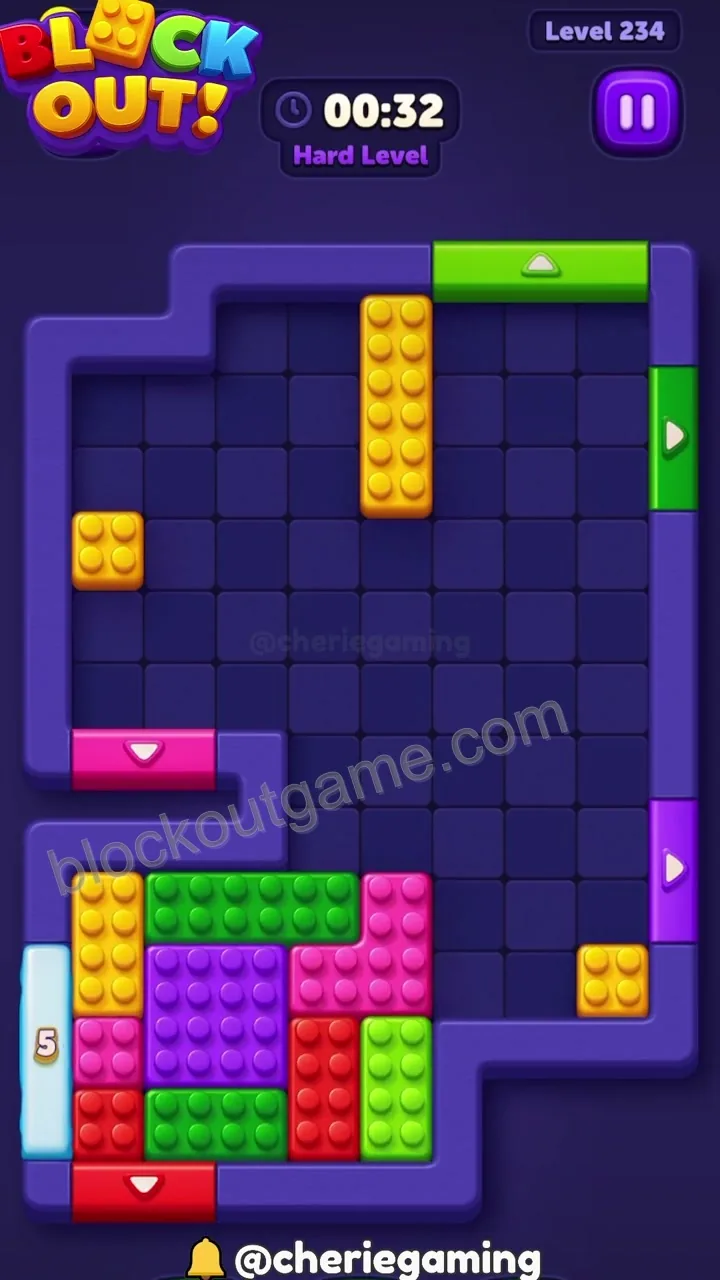 Block Out Level 234 step 7