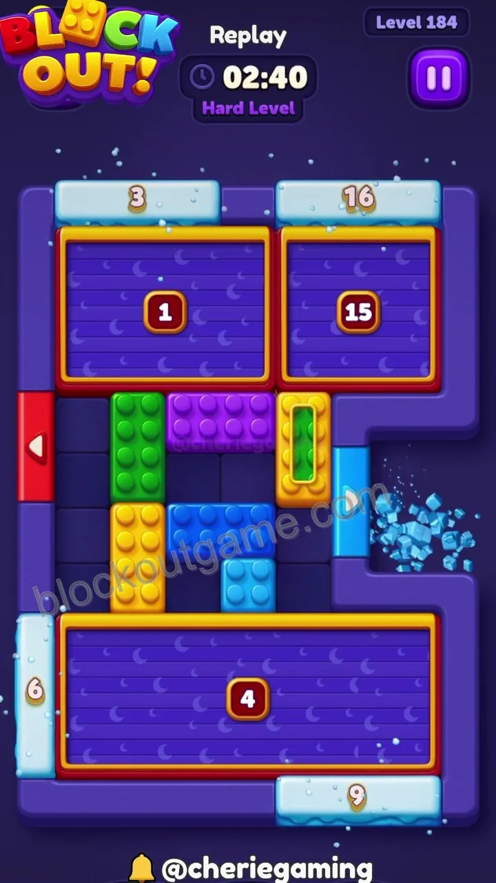 Block Out Level 184 step 7