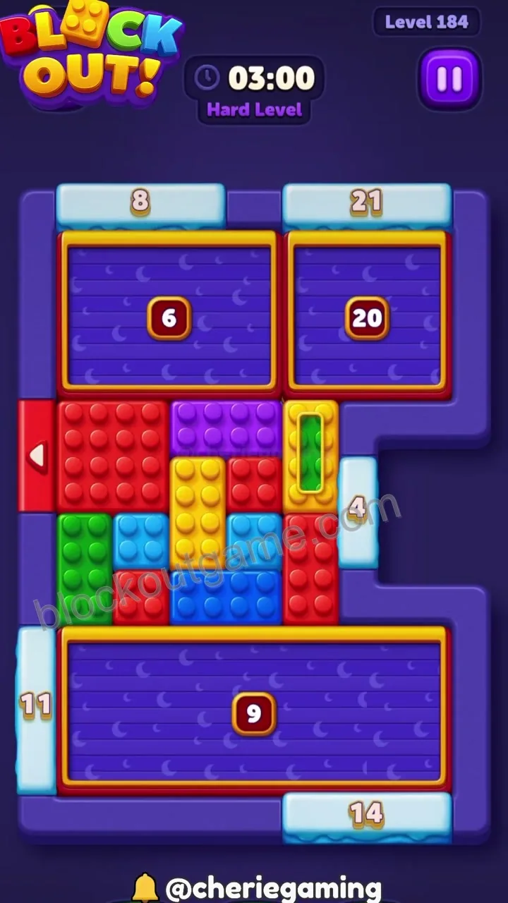 Block Out Level 184 step 1