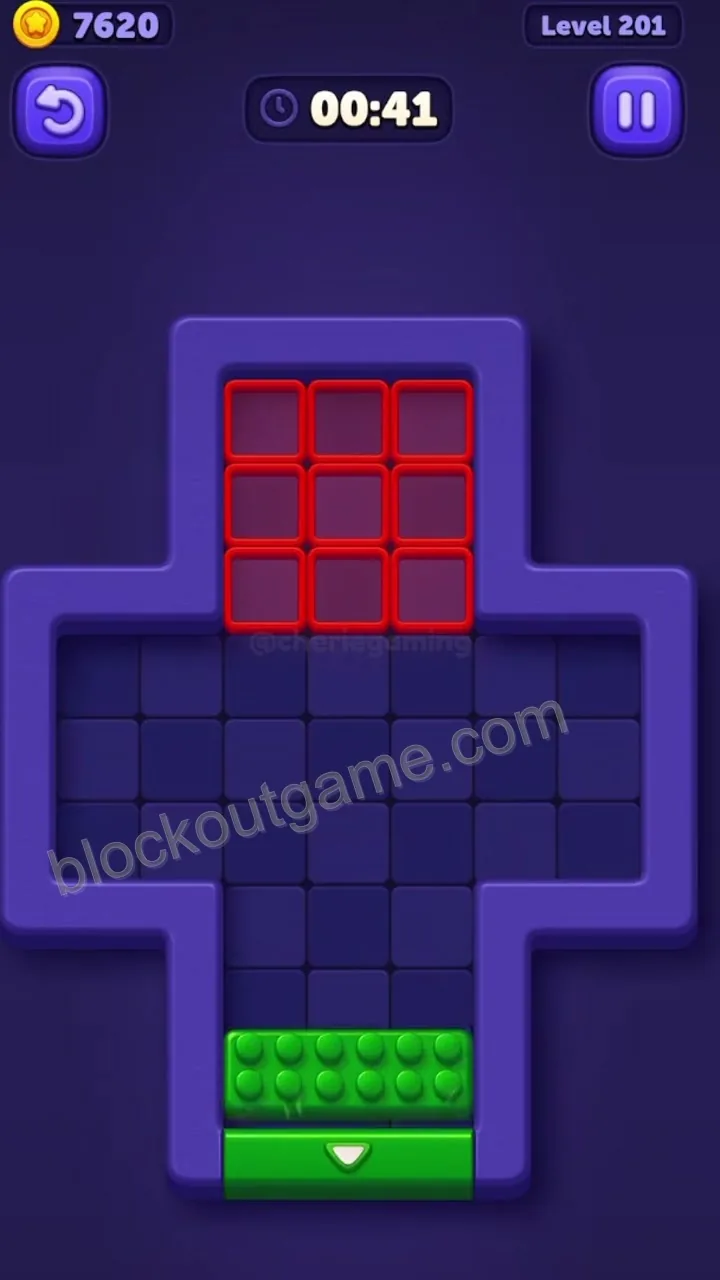 Block Out Level 201 step 7