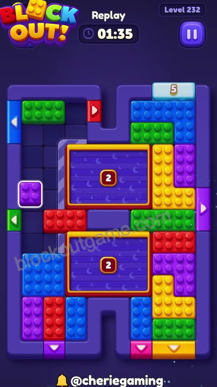 Block Out Level 232 step 7