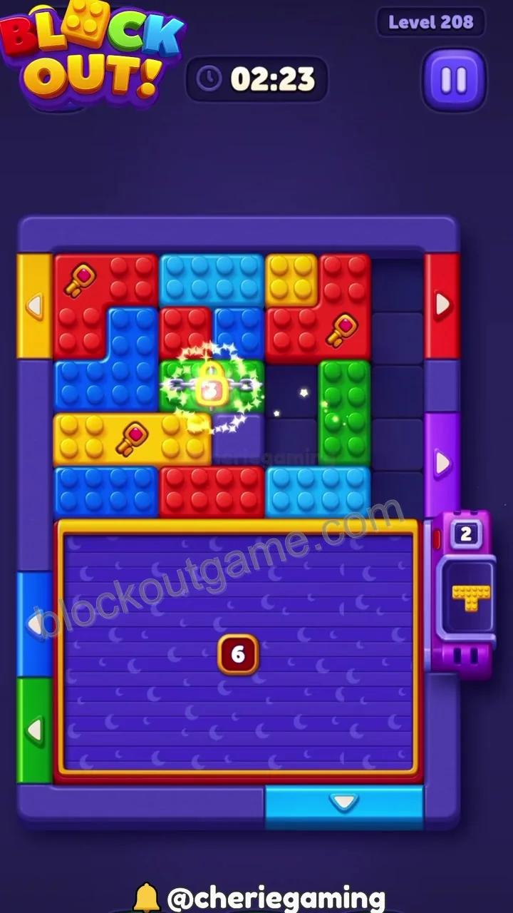 Block Out Level 208 step 3