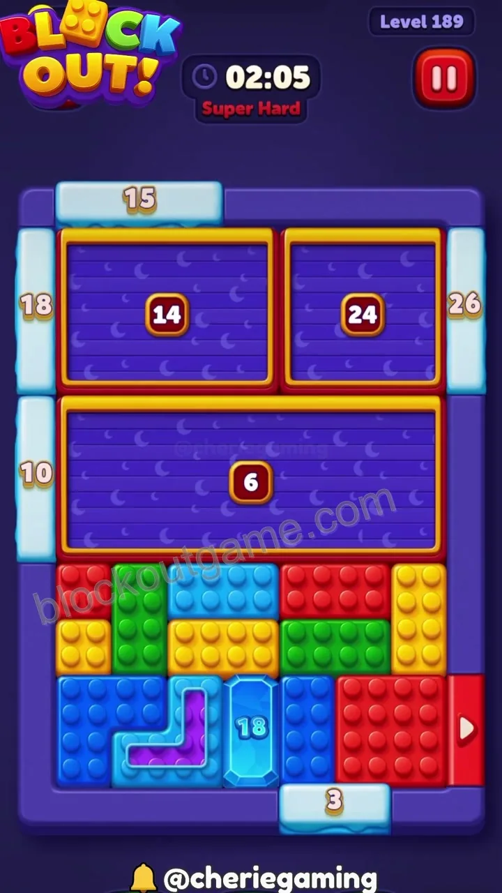 Block Out Level 189 step 1