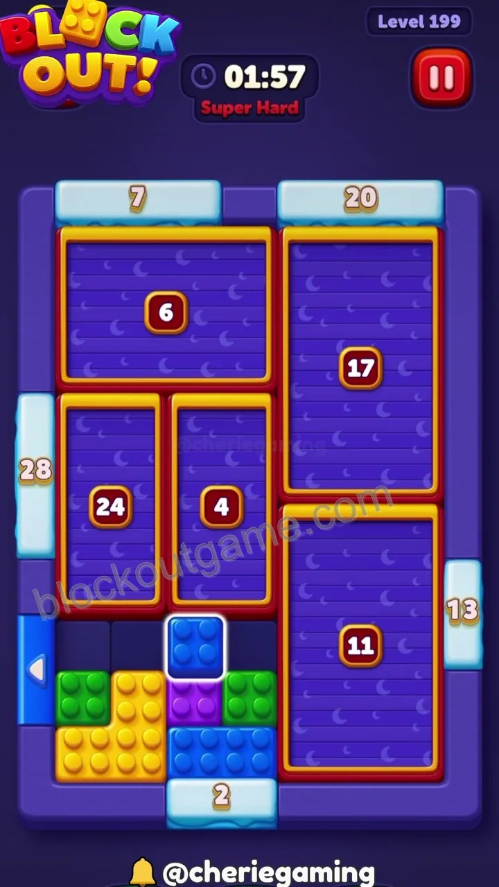 Block Out Level 199 step 2