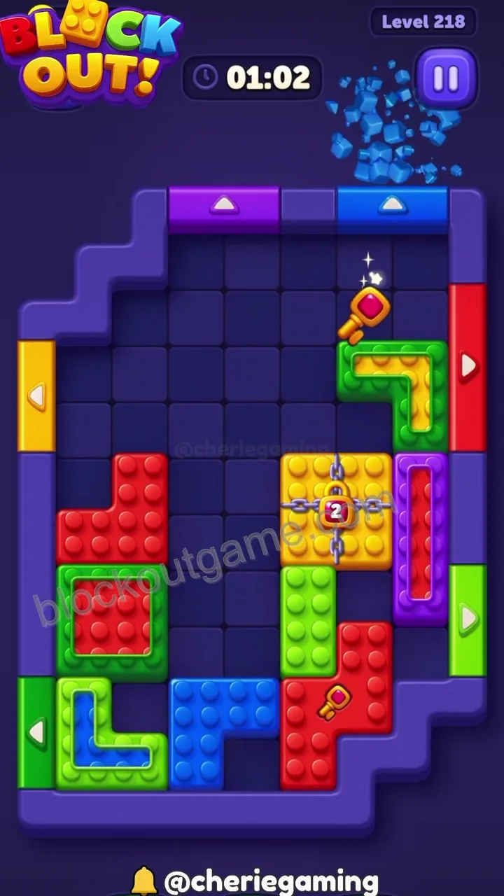 Block Out Level 218 step 7