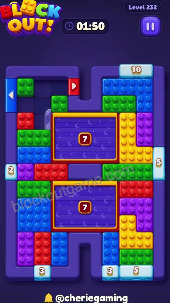 Block Out Level 232 step 3