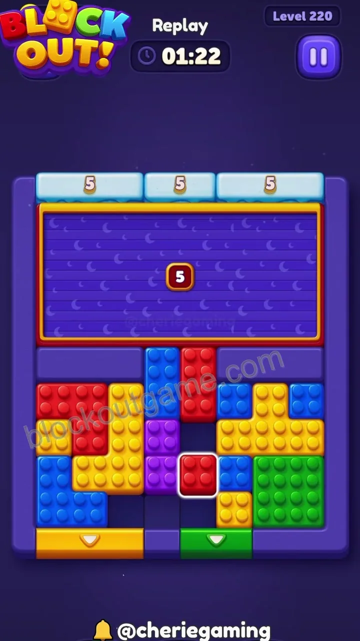 Block Out Level 220 step 6