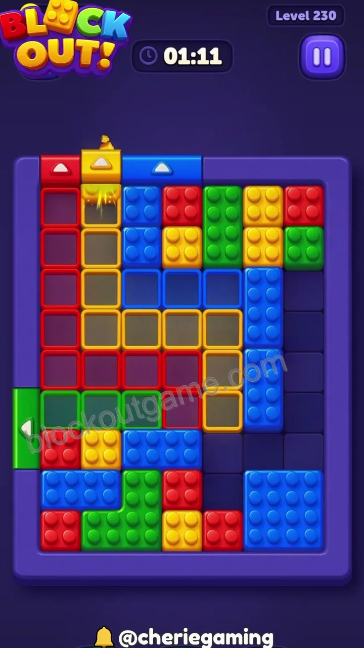 Block Out Level 230 step 6