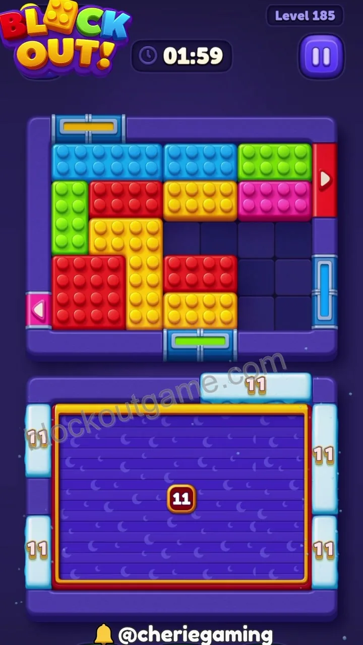 Block Out Level 185 step 3