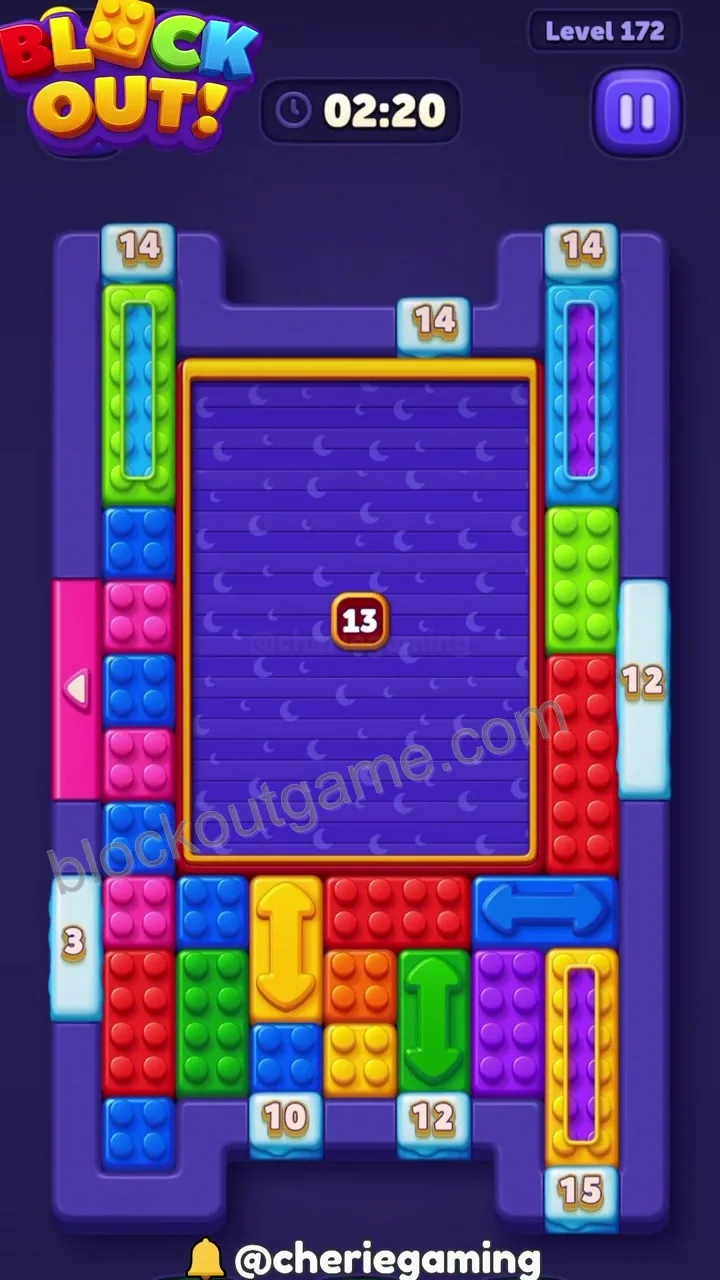 Block Out Level 172 step 1