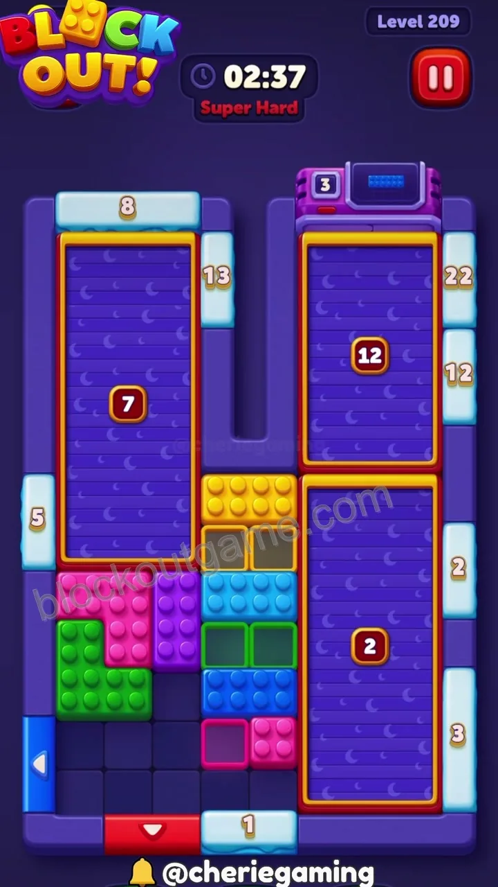 Block Out Level 209 step 3