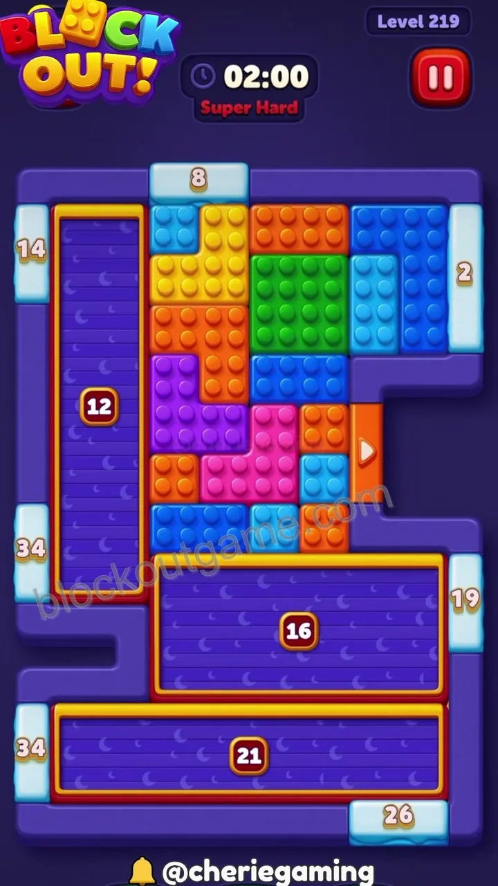 Block Out Level 219 walkthrough preview
